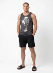 Koszulka męska tank top Pitbull Palms grafitowa