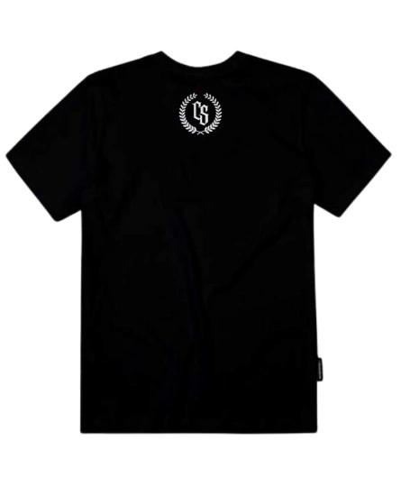 Koszulka męska T-shirt Ciemna Strefa Laur czarna/biała