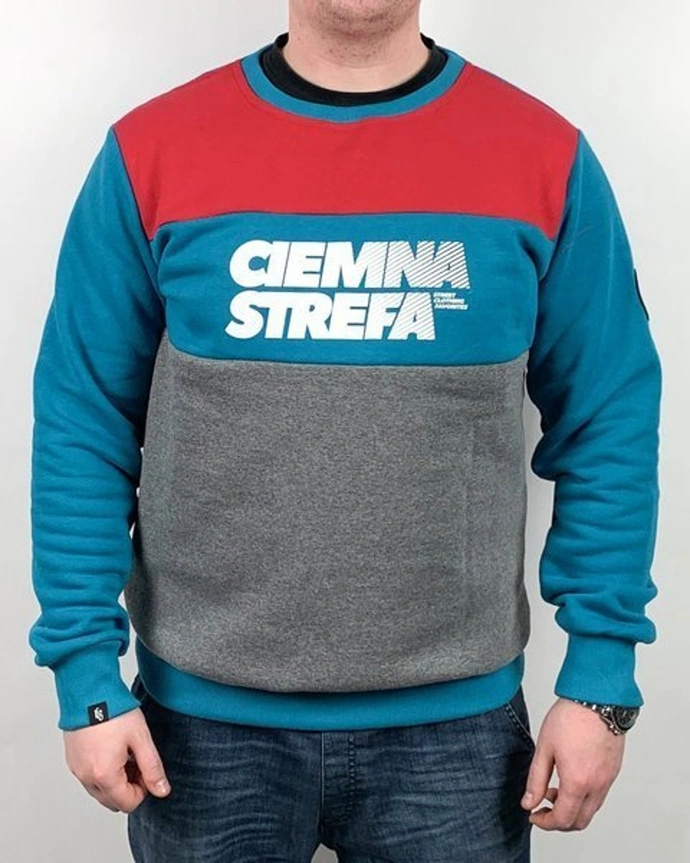 Bluza Ciemna Strefa RPK CS Klasyk red/ turquoise/grey