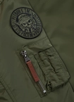 Kurtka męska przejściowa wiosenna Pit Bull MA 1 Logo Flight Jacket 2 bomber zielona