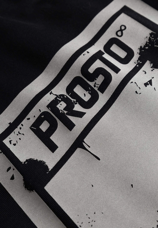 Bluza męska z kapturem Prosto Splash Shield czarna