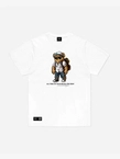 Koszulka męska t-shirt Środowisko Miejskie All time on tour Bear biała