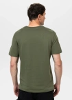 Koszulka męska T-Shirt Pitbull Small Logo oliwkowa zielona