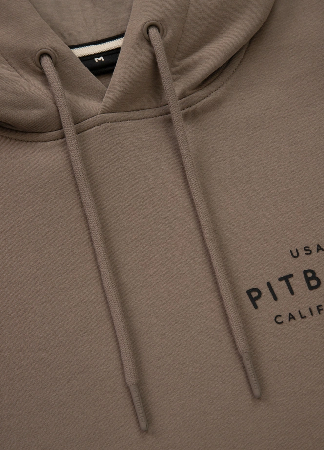 Bluza męska z kapturem Pitbull Pit Bull Sampson taupe