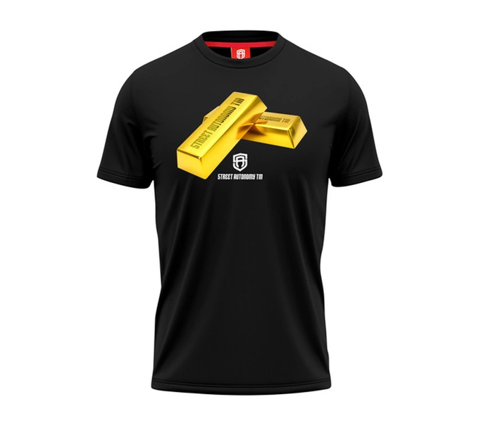 Koszulka t-shirt Street Autonomy Gold Bar black