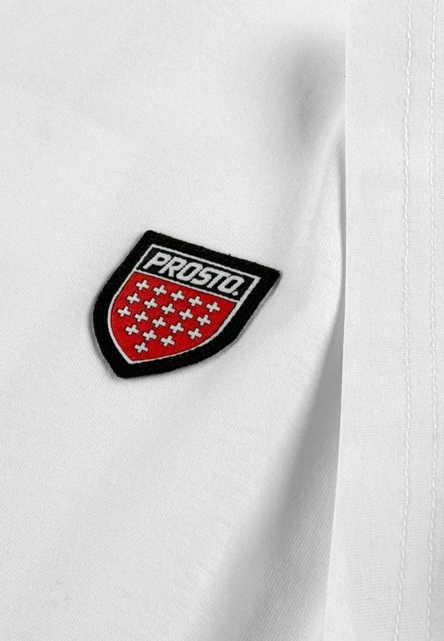 Koszulka męska t-shirt Prosto Small Shield biała