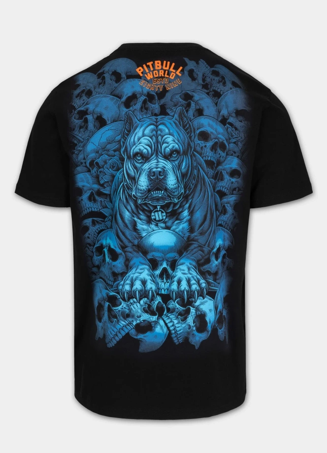 Koszulka męska T-Shirt Pit Bull Guardian Angel czarna