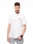Koszulka męska Polo T-shirt Diil Laur biały/czerwony