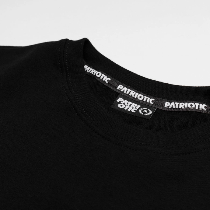 Bluza męska klasyczna Patriotic CLS Mini Trigonal crewneck czarna