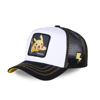 Czapka z daszkiem Capslab Pikachu biało/czarna