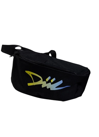 Saszetka nerka Diil Logo Gradient czarna