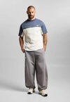 Koszulka męska t-shirt oversize Prosto Classic Block granatowa