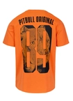 Koszulka męska T-Shirt Pit Bull Pitbull Eighty Nine Dog 25 pomarańczowa