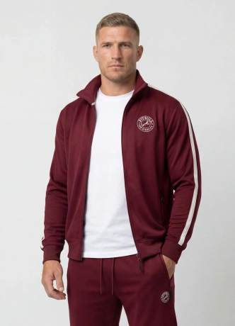 Bluza męska rozpinana Pit Bull San Diego CA burgundowa