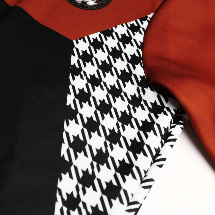 Bluza męska klasyczna Patriotic Epis Motorsport ZIP Ogień na tłoki komin czarna