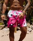 Spodenki męskie kąpielowe Olavoga Funky różowe