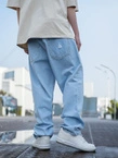 Spodnie męskie Jeans Baggy Jigga Wear Crown jasne niebieskie