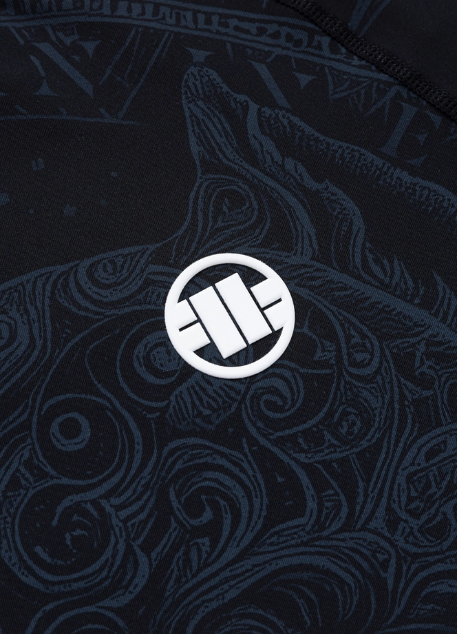 Koszulka męska rashguard Pitbull Longsleeve Pitbull World czarna