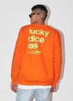 Bluza Lucky Dice Tie Dice Back orange 
