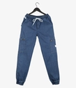 Spodnie jogger jeans Elade Classic Cargo niebieskie