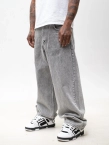 Spodnie męskie Jeans Super Baggy Jigga Wear Outline szare