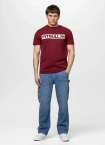 Koszulka męska T-Shirt Pitbull Hilltop bordowa burgundowa