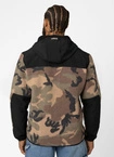 Bluza męska polarowa z kapturem rozpinana Pit Bull Joyner woodland camo