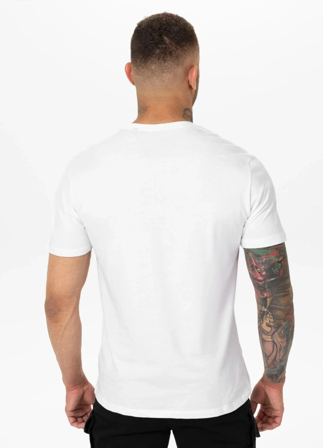 Koszulka męska T-Shirt Pitbull Devil's Deville biała