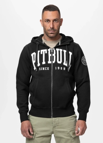 Bluza męska rozpinana z kapturem Pit Bull Norton czarna