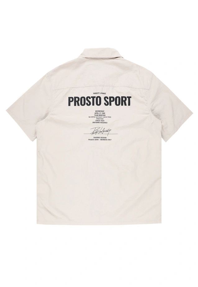 Koszula męska Prosto Sport beżowa