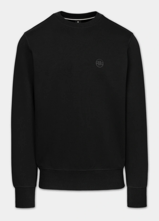Bluza męska bez kaptura Pit Bull Charger Small Logo czarna