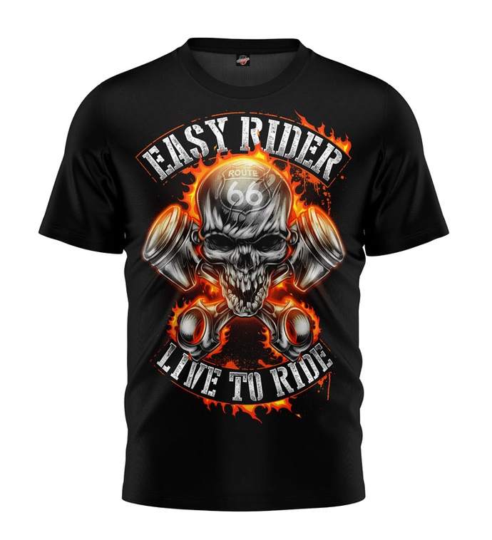 Koszulka męska T-shirt Public Enemy Easy Rider czarny