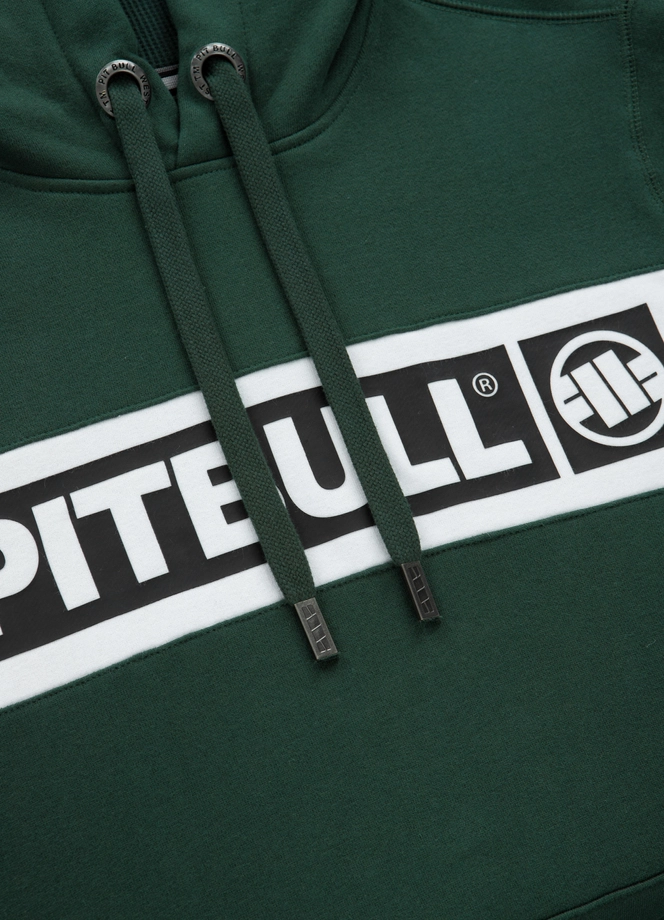 Bluza męska z kapturem Pitbull Pit Bull Sherwood 24 hooded zielona