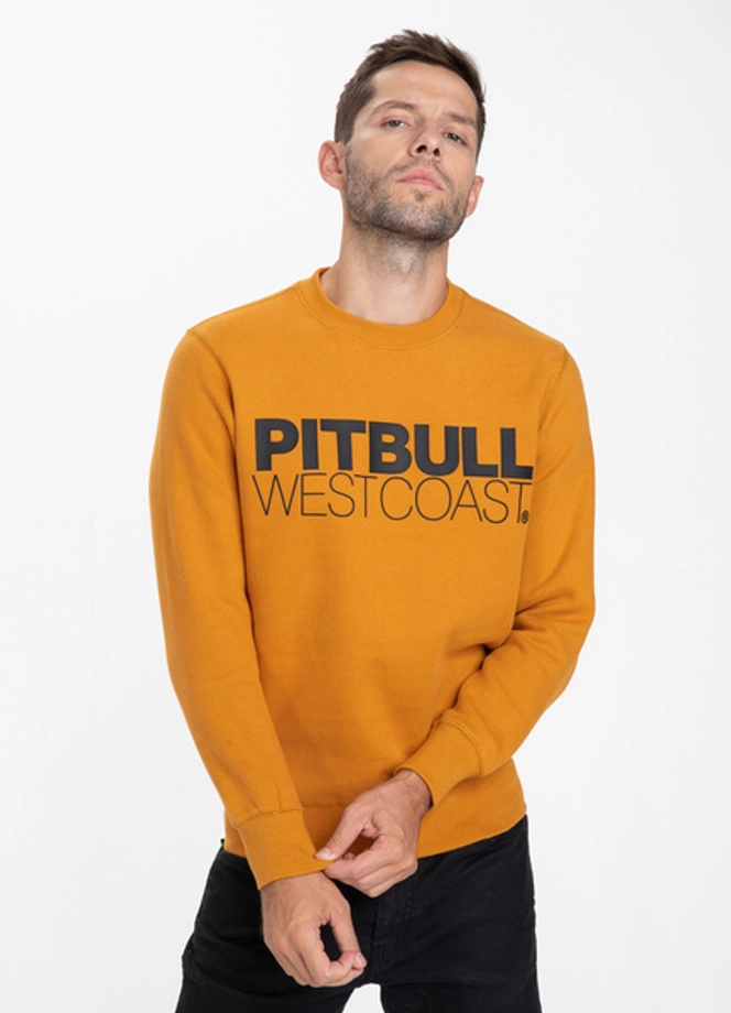 Bluza bez kaptura Pitbull TNT crewneck honey yellow