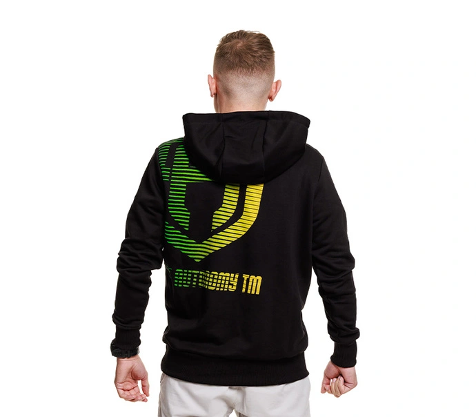Bluza męska z kapturem Street Autonomy Back Team czarna