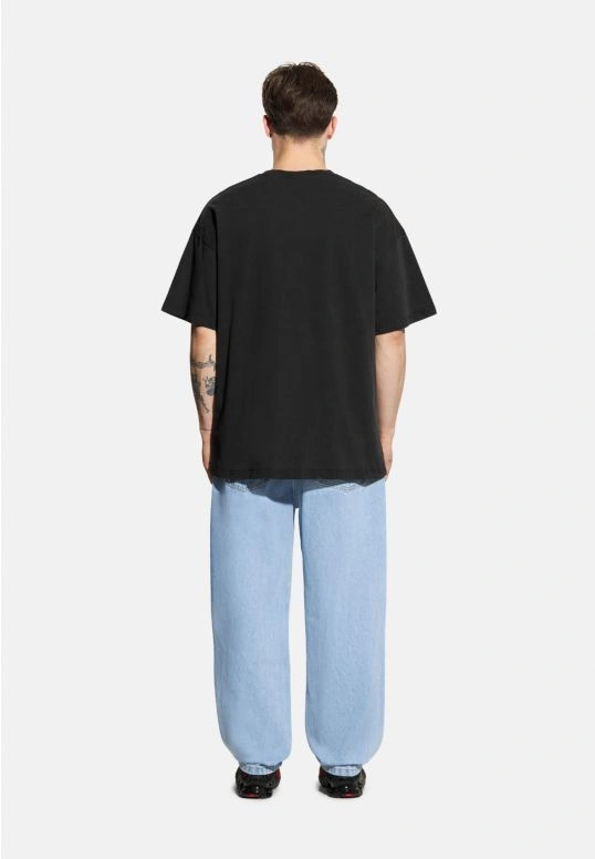 Koszulka męska t-shirt oversize Prosto Hex grafitowa czarna