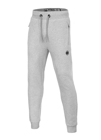 Spodnie męskie dresowe Pit Bull Small Logo Pit Bull Premium Pique szare