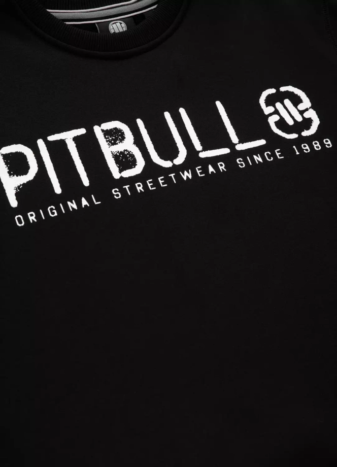 Bluza męska bez kaptura Pitbull Pit Bull Orgin czarna