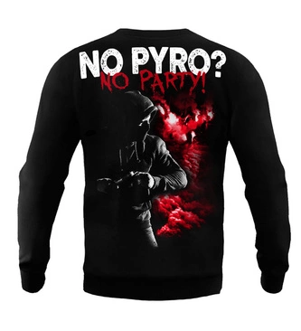 Bluza męska bez kaptura Public Enemy No Pyro No Party crewneck czarna