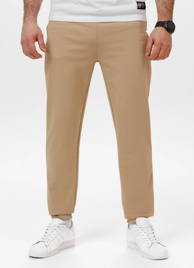 Spodnie męskie dresowe Pitbull Pit Bull Nugget beżowe