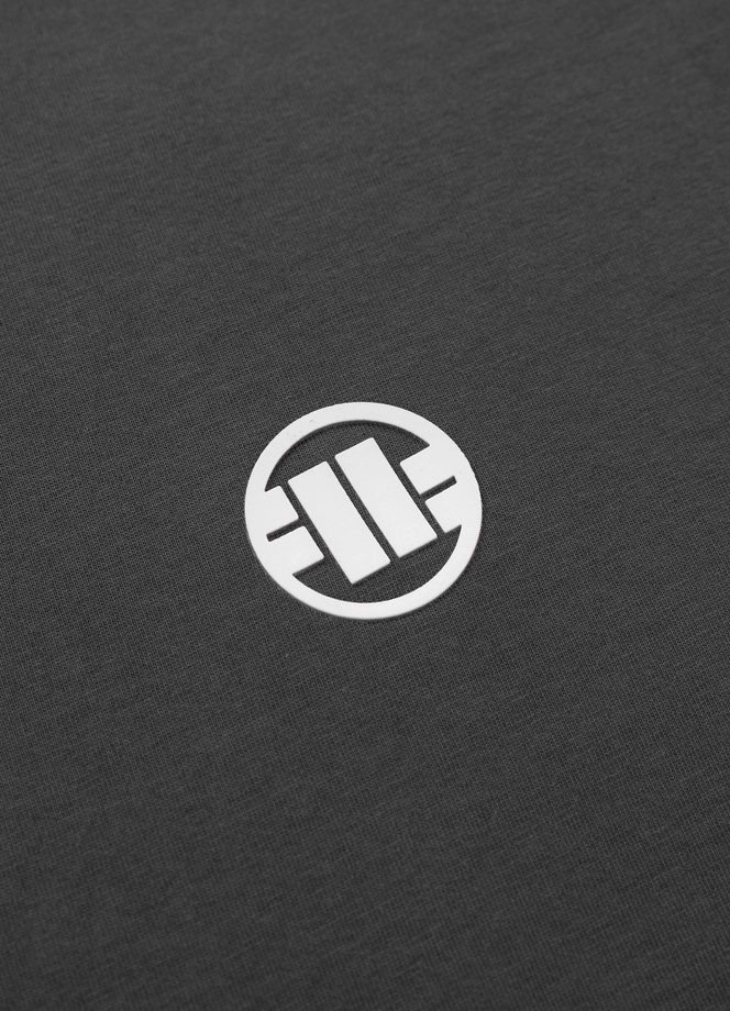 Koszulka męska T-Shirt Pit Bull Pitbull Small Logo 25 grafitowa szara