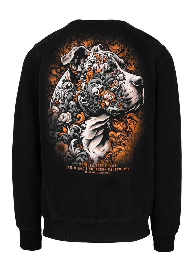 Bluza męska bez kaptura Pit Bull Tattoo czarna