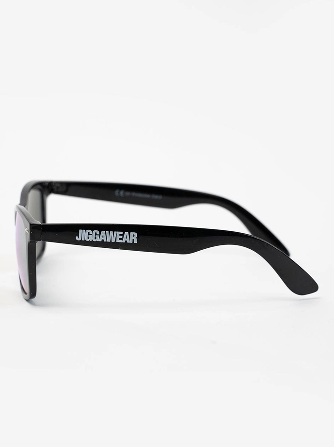 Okulary przeciwsłoneczne Jigga Wear Name Contrast Wayfarer czarno/żółte