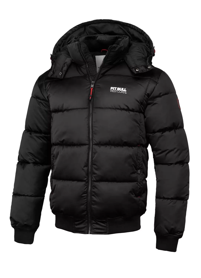 Kurtka zimowa męska Pit Bull Walpen 24 Hooded Jacket czarna