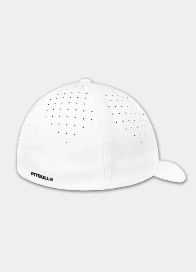 Czapka z daszkiem Full Cap Pit Bull Tech Logo biała