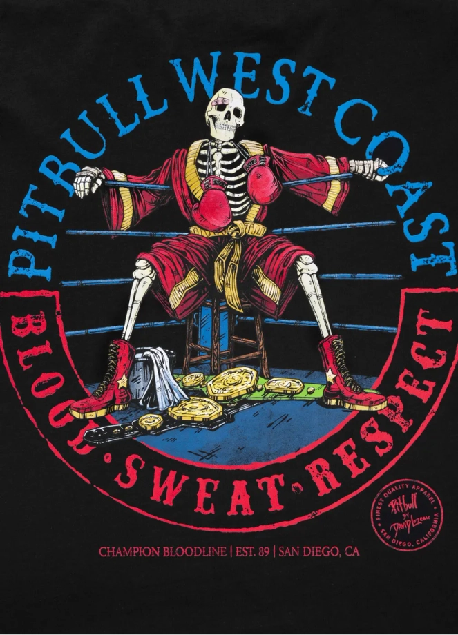 Koszulka męska T-Shirt Pit Bull Pitbull Champion Bloodline 2 czarna