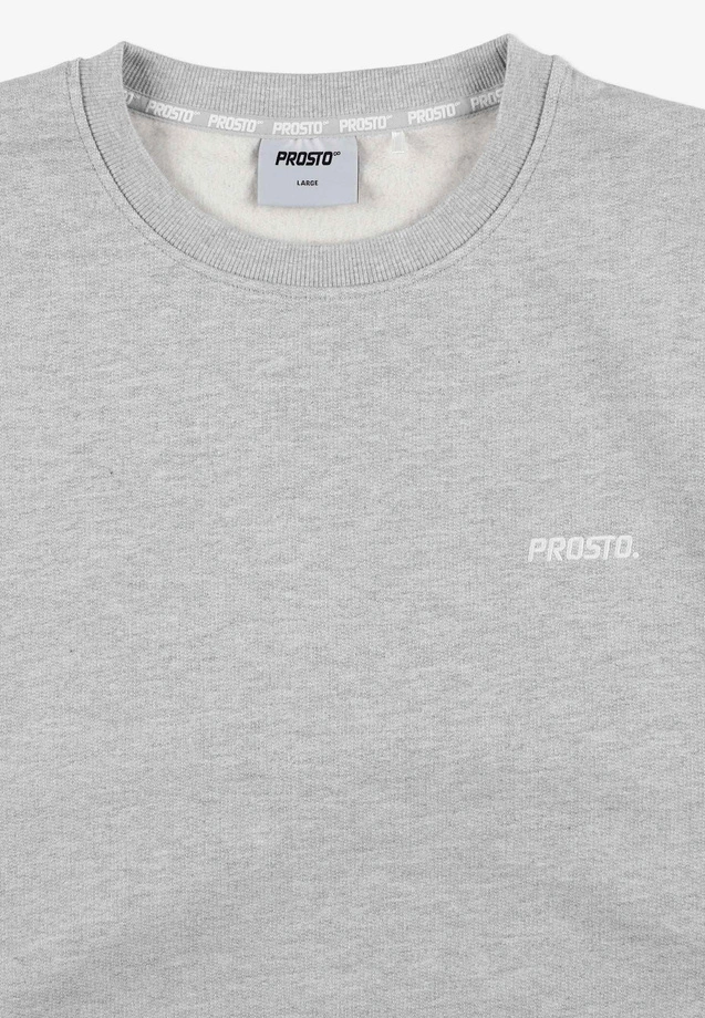 Bluza męska Prosto Infinity Logo crewneck szara