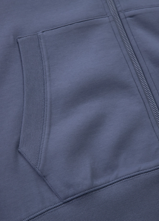 Komplet dresowy męski Pitbull Pit Bull Sampson ZIP niebieski