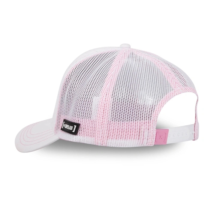Czapka z daszkiem z siatką Capslab Barbie unisex biało/różowa
