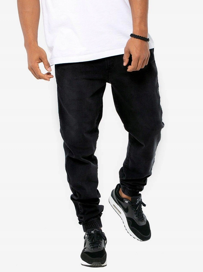 Spodnie Jeans Jogger Jigga Wear Crown czarne